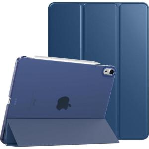 TiMOVO for iPad Air 11 Inch Case (M3/M2-2025/2024), iPad Air 5th Generation 2022/4th Gen 2020 10.9 Inch, Slim Hard Translucent Back Cover, Support Auto Wake/Sleep – Space Gray(Dark Sea Blue)