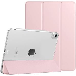 TiMOVO for iPad Air 11 Inch Case (M3/M2-2025/2024), iPad Air 5th Generation 2022/4th Gen 2020 10.9 Inch, Slim Hard Translucent Back Cover, Support Auto Wake/Sleep – Space Gray(Light Pink)