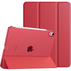 TiMOVO for iPad Air 11 Inch Case (M3/M2-2025/2024), iPad Air 5th Generation 2022/4th Gen 2020 10.9 Inch, Slim Hard Translucent Back Cover, Support Auto Wake/Sleep – Space Gray(Wine Red)