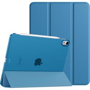 TiMOVO for iPad Air 11 Inch Case (M3/M2-2025/2024), iPad Air 5th Generation 2022/4th Gen 2020 10.9 Inch, Slim Hard Translucent Back Cover, Support Auto Wake/Sleep – Space Gray(KBW Peacock Blue)