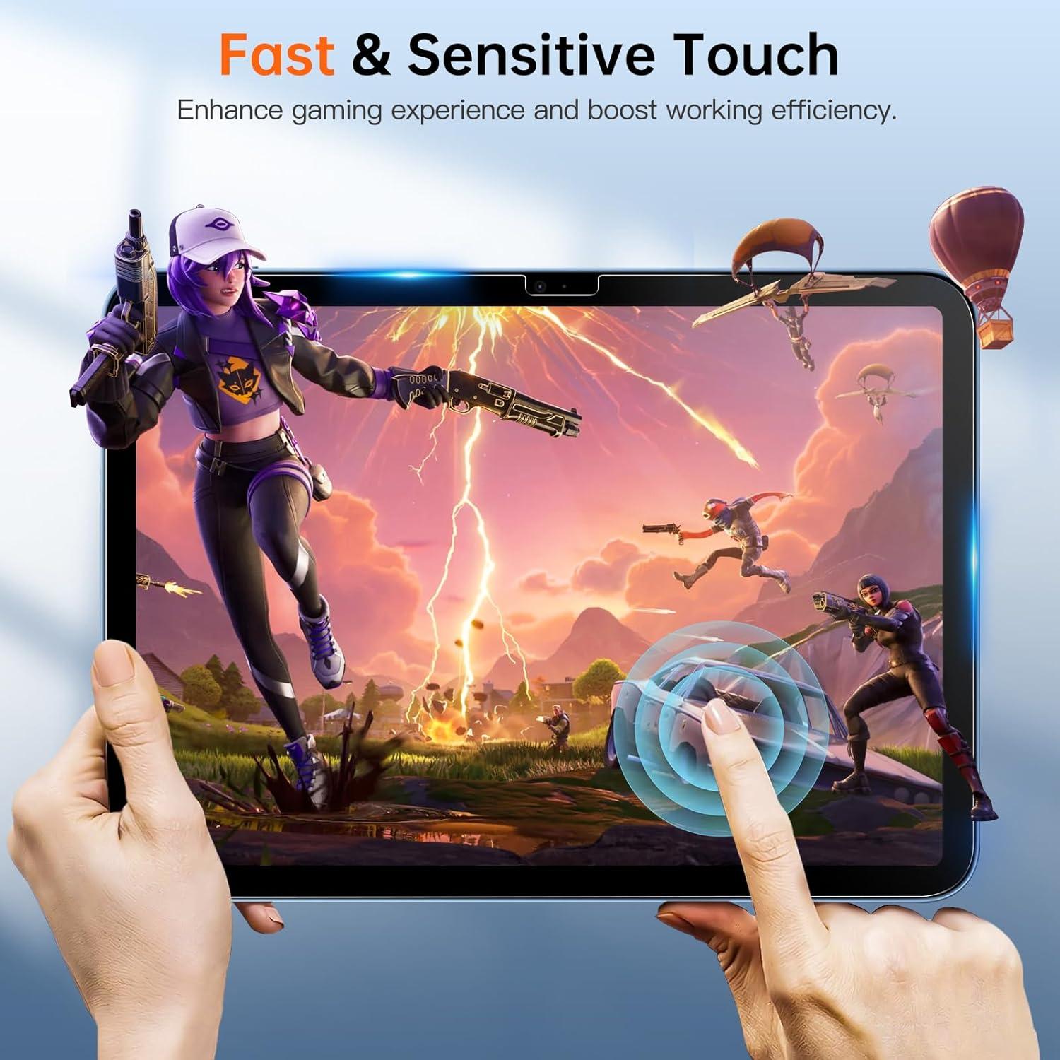 image:imageTiMOVO 2 Pack Paper Screen Protector for iPad Air 13 inch M4M3M2 202620252024 Matte PET Film Screen Protector for iPad Air 13 Inch Write and Draw Like on Paper AntiScratchiPad A16 11th10th Generation
