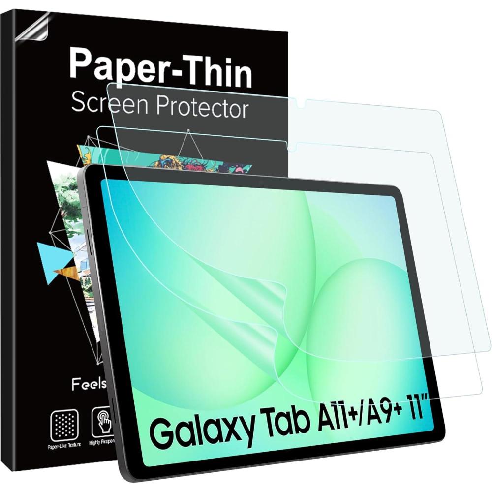 image:imageTiMOVO 2 Pack Paper Screen Protector for Galaxy Tab S6 Lite 104 Inch20222020 Tablet Matte PET Film Screen Protector for Samsung Tab S6 Lite Tablet Write and Draw Like on Paper AntiScratchTab A11A9 11
