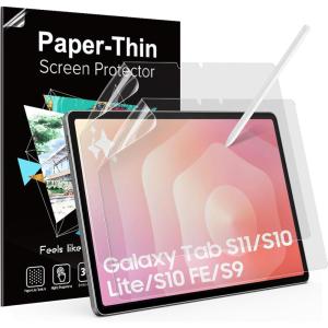 TiMOVO 2 Pack Paper Screen Protector for Galaxy Tab S6 Lite 10.4 Inch(2022/2020) Tablet, Matte PET Film Screen Protector for Samsung Tab S6 Lite Tablet Write and Draw Like on Paper, Anti-Scratch(Tab S11/S10 Lite/S10 FE/S9 FE 11″)