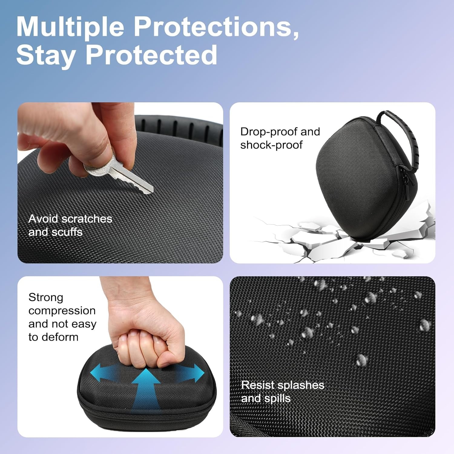 image:imageTiMOVO Controller Keyboard Carrying Case for PS5PS5 EdgeXbox Controller PS5 Travel Case with Accessory Storage Holder Hard Shell Protective Bag Fits PS5EdgeXbox Series XSOne Controller Black