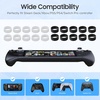 TiMOVO Joystick Protectors Silicone, 20 Pcs Invisible Elastic Joystick Protective Ring Compatible with PlayStation Portal/Steam Deck/ PS5/ PS4/ Xbox/ROG Ally/8 BitDo/Switch Pro Joystick, Black+White